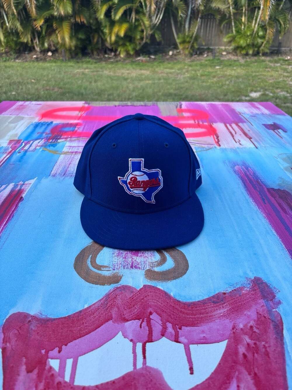 New Era 59FIFTY Texas Rangers Cooperstown Collection Fitted Hat Size 7 3/8